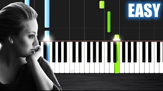 Adele  Someone Like You  EASY Piano Tutorial by PlutaX  Synthesia [upl. by Jemy]