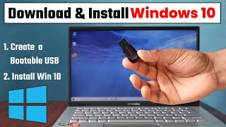 How to Install Windows 10 from USB ⚡ Windows 10 Installation Step by Step 2024 [upl. by Aicilyt]