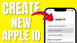 How To Create A New Apple ID 2025 [upl. by Eelrebma]