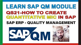 How to create quantitative Numeric Master Inspection Characteristic MIC in SAP QM Module [upl. by Erma819]