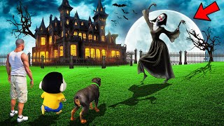 SHINCHAN AND FRANKLIN FOUND SERBIAN DANCING LADY BHOOT  GHOST amp BHOOT BANGLA HAUNTED HOUSE IN GTA 5 [upl. by Mohamed]