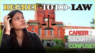 MY STORY OF LAW REGRET TO DO LAW CAREER SALARY [upl. by Giamo380]