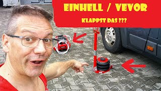 Einhell Akku Kompressor beim Test mit einem VEVOR Ballonwagenheber Sackluftwagenheber einhellharry [upl. by Armalla]