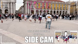 KPOP IN PUBLIC SIDE CAM IZONE 아이즈원 SONG MEDLEY  Dance Cover by HEART GUN from Portugal [upl. by Raseac]