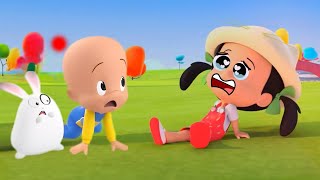 The boo boo song  Cleo y Cuquin Nursery Rhymes amp Kids Song [upl. by Eneleuqcaj]