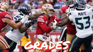 49ers 17 Seahawks 20 Grades [upl. by Maker]