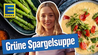 Grüne Spargelsuppe  Cremig amp würzig [upl. by Ulita]