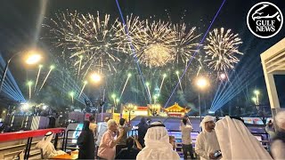 UAE skies light up for 2024 New Year fireworks [upl. by Elletse]