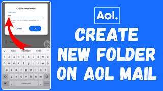 How to Create New Folder in AOL Mail App [upl. by Hardie]