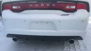 Dodge charger SRT EXTREME COLD START 37 37F [upl. by Tnaryb566]