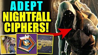 Destiny 2 WOW ADEPT NIGHTFALL CIPHERS FOR SALE  Xur Review Sept 13  16 [upl. by Tannenbaum103]