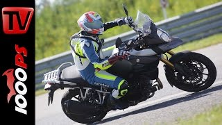 Suzuki VStrom 1000 Test 2016  Big Enduro Melken [upl. by Bilbe]