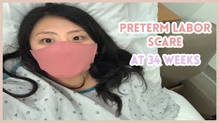 PRETERM LABOR SCARE  34 Weeks Pregnant [upl. by Ayaet]