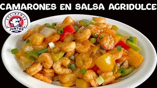 Camarones en salsa agridulces Comida China [upl. by Ylra1]