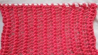 Pletenje  Mrezasti ili bod čipke  Knitting tutorial  Easy Lace Stitch [upl. by Zeidman409]