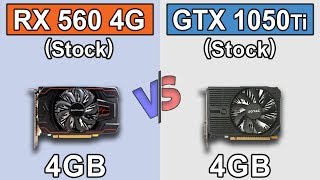 RX 560 4GB vs GTX 1050 Ti 4GB  Core i38100  New Games Benchmarks [upl. by Anais359]