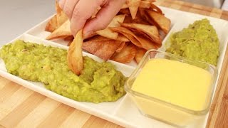 Nachos con guacamole y salsa cheddar [upl. by Nodnorb]