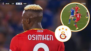 Osimhen vs Leicester City  WELCOME TO GALATASARAY  Goals amp Skills🔴⚫ [upl. by Leno]