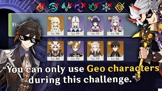 Can you clear the Spiral Abyss Using ONLY Geo Characters  Genshin Impact [upl. by Nois]