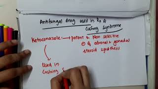 antifungal drug used in treatment of cushing syndrome mp4  Pharmacology [upl. by Lilla535]