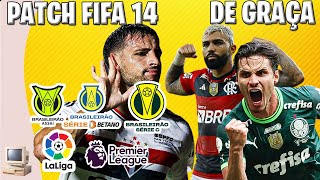 FIFA 14 PATCH BRASILERÃO A B E C  TUTORIAL COMPLETO PC FRACO [upl. by Kraska]