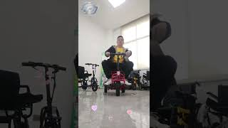 Handicapped portable 3 wheels scooter elderly foldable mobility scooters electrictricycleshorts [upl. by Peale]