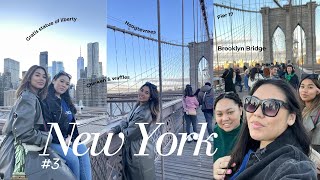 NYC Day 3 🚕🌆  Statue of Liberty 🗽  Hoogtevrees op de Brooklyn Bridge  Enge clown  🤔 [upl. by Aiasi]