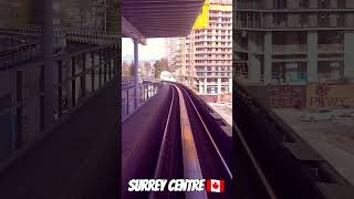 Expo Line SkyTrain exiting Surrey Centre Station 🚊✨🇨🇦 [upl. by Pansie]