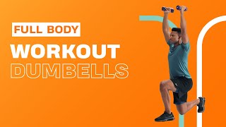 Jouw favoriete full body workout met dumbells  BasicFit [upl. by Nerty]