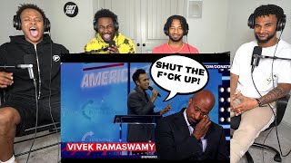 Vivek Ramaswamy Tells Van Jones To SHUT THE F UP LIVE During Speech [upl. by Nihs]