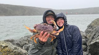 Crab Snaring in Harsh Conditions CATCH AND COOK [upl. by Nela418]