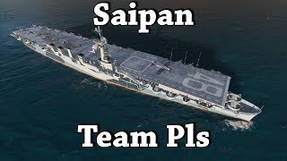 World of Warships Saipan  Team Pls [upl. by Aluap]