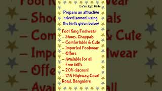 Advertisement Making  Advertisement Writing in English  Advertisement Tricks  FootKing Footwear [upl. by Notnel]