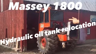 Massey Ferguson 1800 hydraulic reservoir relocation [upl. by Sikes358]