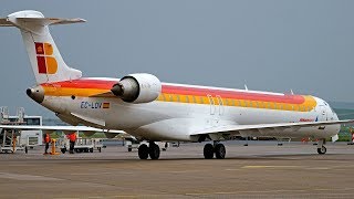 Iberia Air Nostrum CRJ1000 ECLOV  Hop CRJ700  Clermont Airport [upl. by Netsuj]