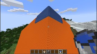 PYRAMIDE in 1 Sekunde bauen in Minecraft [upl. by Ainatit688]