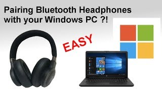 Pairing Bluetooth headphones to a Windows 10 Laptop or PC How to 👍 [upl. by Battiste]