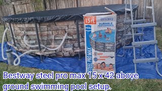 Bestway Above Gound Pool Installation  The Best Above Ground Swimming Pools 2022 [upl. by Mittel]