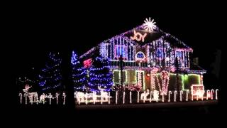 Luces de Navidad con musica Dubstep en una casa [upl. by Ydeh]