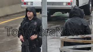 LAX US Customs undercover Agents Stop a suspicious man he told them he has guns and a Bomb [upl. by Yannodrahc]