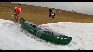 Sevylor Adventure Plus Inflatable Kayak Open Water Review [upl. by Norraf]