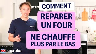 Comment réparer un four qui ne chauffe plus par le bas  Diagnostic et réparation [upl. by Ennoryt]