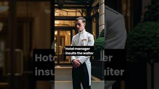 Hotel manager insults the waiter😔 shorts youtubeshorts [upl. by Ayiak374]