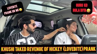 Hickey lovebite💋 prank on bestfriend  revenge prank on guru  he cried 😭 [upl. by Low]