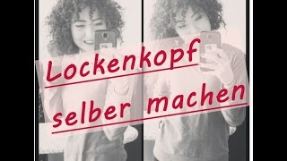 Afro Locken selber machen ohne Hitze  ♥  Chabedy [upl. by Rozalin715]