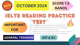 ielts general reading practice test 2024 with answers  october 2024 [upl. by Steinberg]