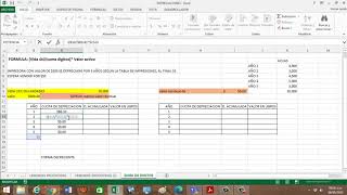 MATEMÁTICA FINANCIERA MÉTODO DE DEPRECIACIÓN SUMA DE LOS DIGITOS  FORMA DECRECIENTE FÁCIL EN EXCEL [upl. by Rainah630]