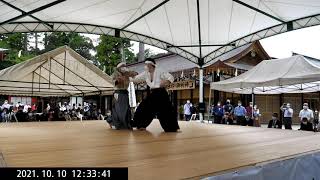 天神真楊流柔術（川越市）・第12回鹿島神宮奉納日本古武道交流演武大会 Tenshin Shinyo Ryu Jujutsu Kawagoe City  Kashima 102021 [upl. by Schatz27]