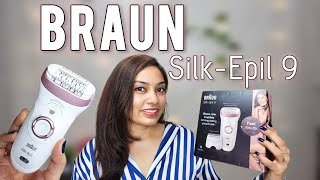 How to use an Epilator✨️ BRAUN SILK EPIL 9 Review amp Demo  Easy amp Quick Way To Remove Hair At Home [upl. by Benedetta98]