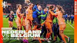 FINAL FOUR AFTER AN INSANE END OF THE GAME 🔥🤯  Highlights Nederland  Belgium 05122023 [upl. by Dry172]